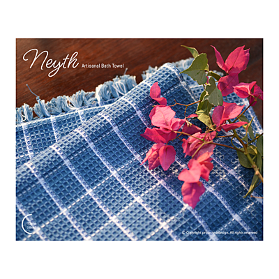 Neyth - Artisanal Cotton Bath Towel (Checkmate)