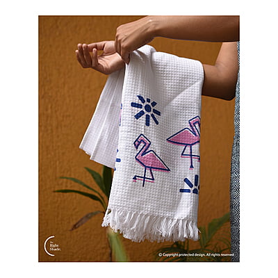 Cotton Waffle Bath Towel - Tides and Tales Pack (Pack of 2)