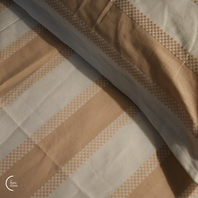 Align Collection Cotton Bedsheet - Beige (90x100)