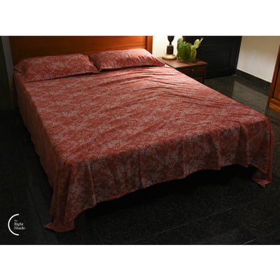 Beyond Print Collection Cotton Bedsheet - Red Rose (90x100)