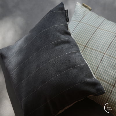 Cushion Cover - Parallel Hues Midnight Grey