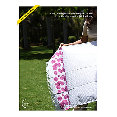 Cotton Waffle Bath Towel - Tropical Night Pack (Pack of 2) Cotton Waffle Bath Towel - Tropical Night Pack (Pack of 2)