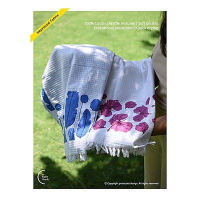 Cotton Waffle Bath Towel - Tropical Night Pack (Pack of 2) Cotton Waffle Bath Towel - Tropical Night Pack (Pack of 2)