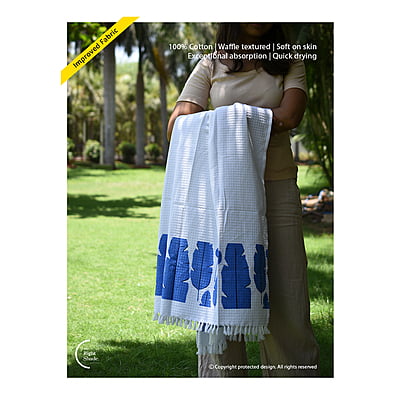 Cotton Waffle Bath Towel - Tropical Night Pack (Pack of 2) Cotton Waffle Bath Towel - Tropical Night Pack (Pack of 2)