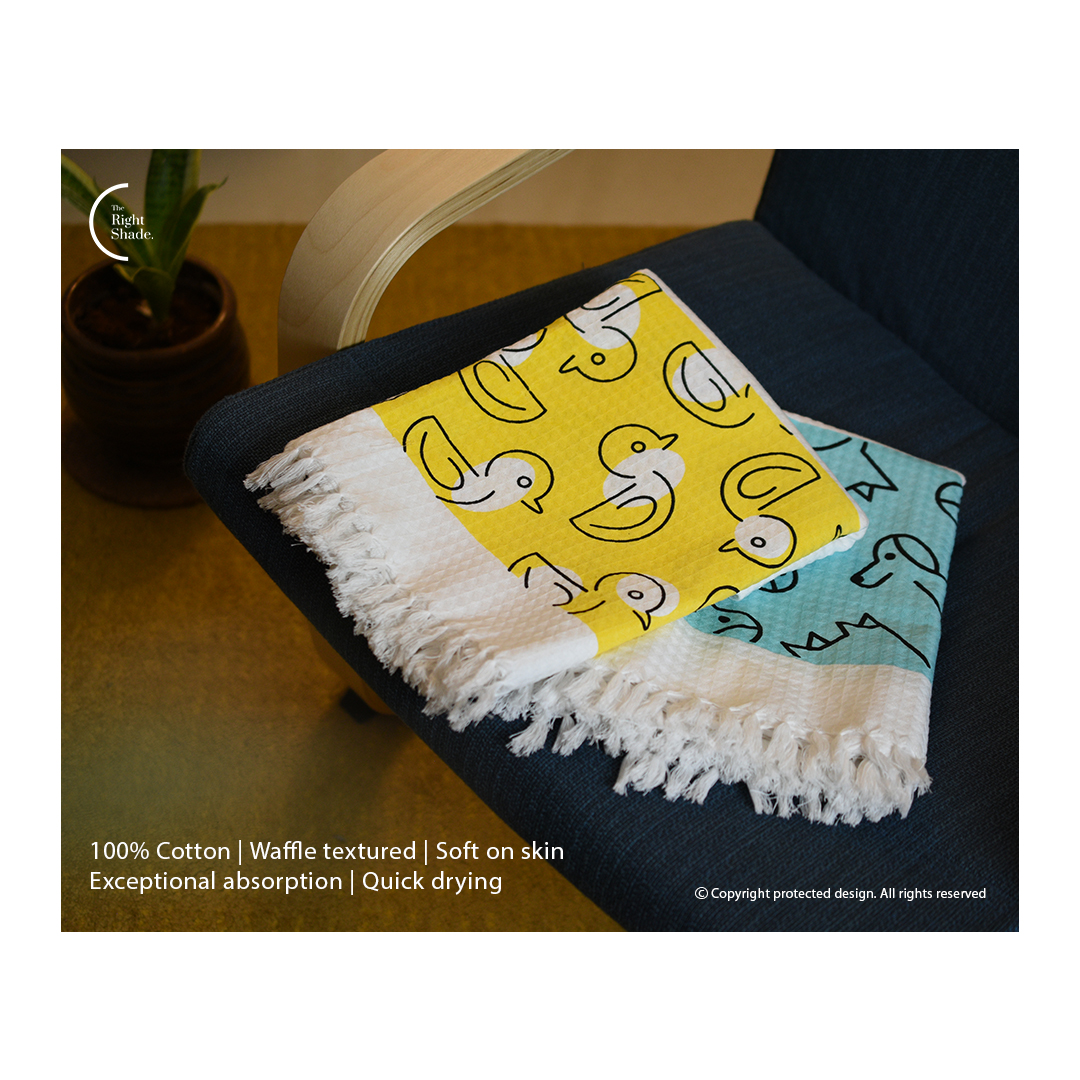 Cotton Waffle Bath Towel - Itsy Ally Pack (Pack of 2) Cotton Waffle Bath Towel - Itsy Ally Pack (Pack of 2)