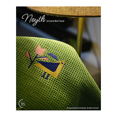Neyth - Artisanal Cotton Bath Towel (Chirp)
