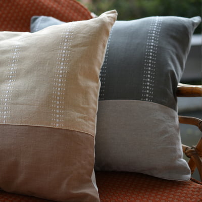 Cushion Cover - Parallel Hues Coffee Stain