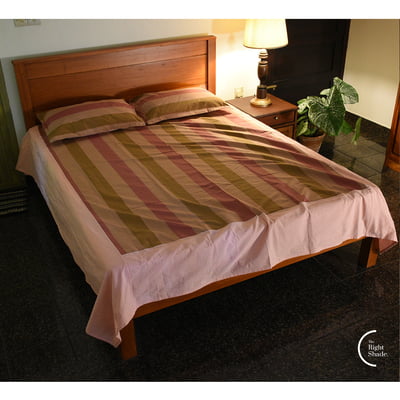 Cotton Bedsheet - Muted Pink