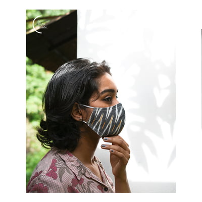 Cotton face mask - Offbeat 1.1 (Pack of 3) Cotton face mask - Offbeat 1.1 (Pack of 3)